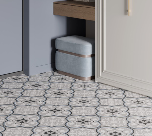 Керамогранит Laparet Cambridge Grey серый матовый карвинг (19,6х19,6)